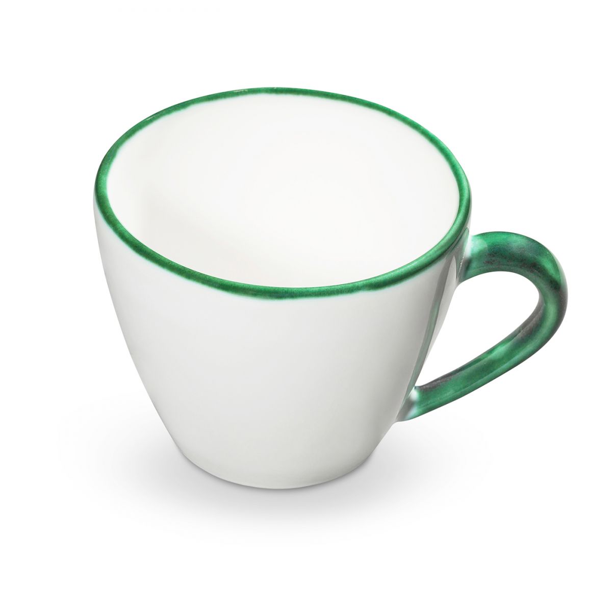 Cappuccinokopje - Rand groen - 0,16 ltr