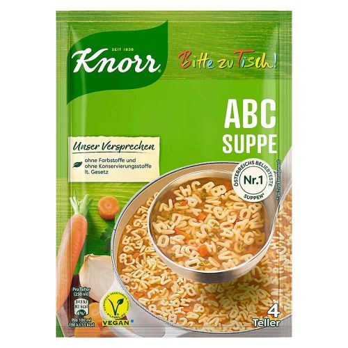 Knorr ABC suppe uit Oostenrijk