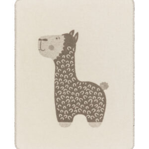 Kinderdeken Alpaca beige bruin