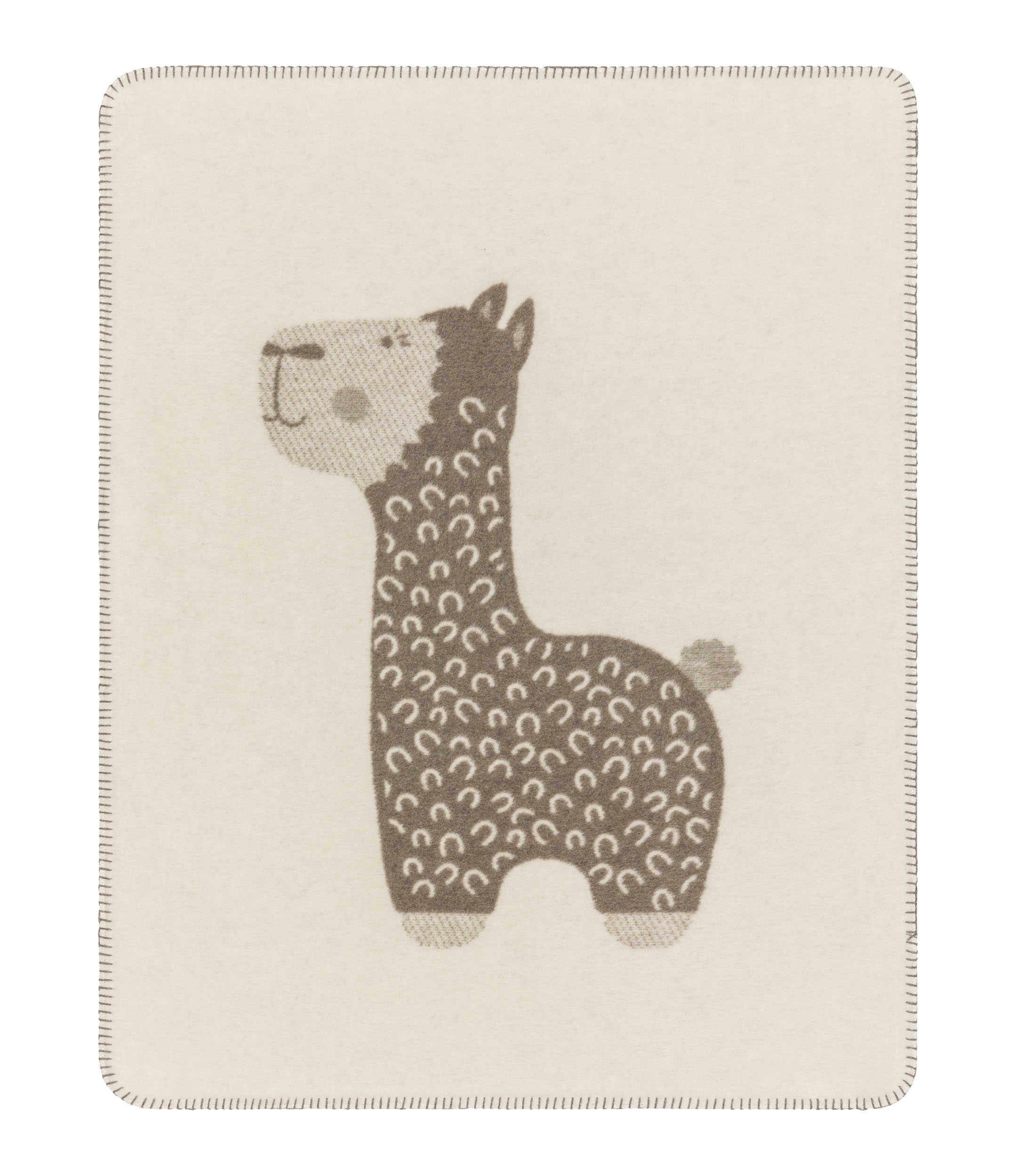 Kinderdeken Alpaca beige bruin