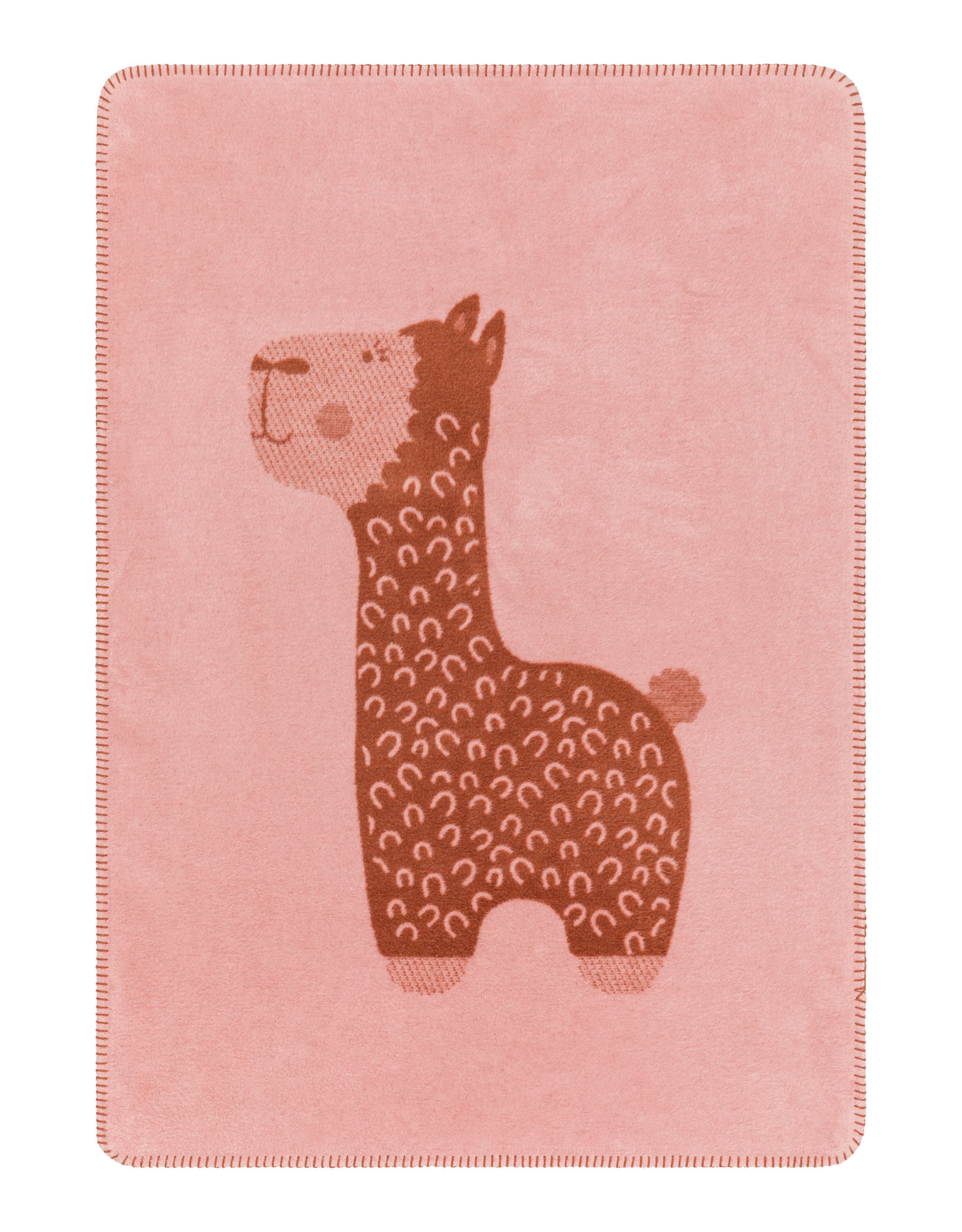 Kinderdeken Alpaca roze