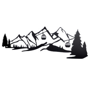 Alpen en gondel relief