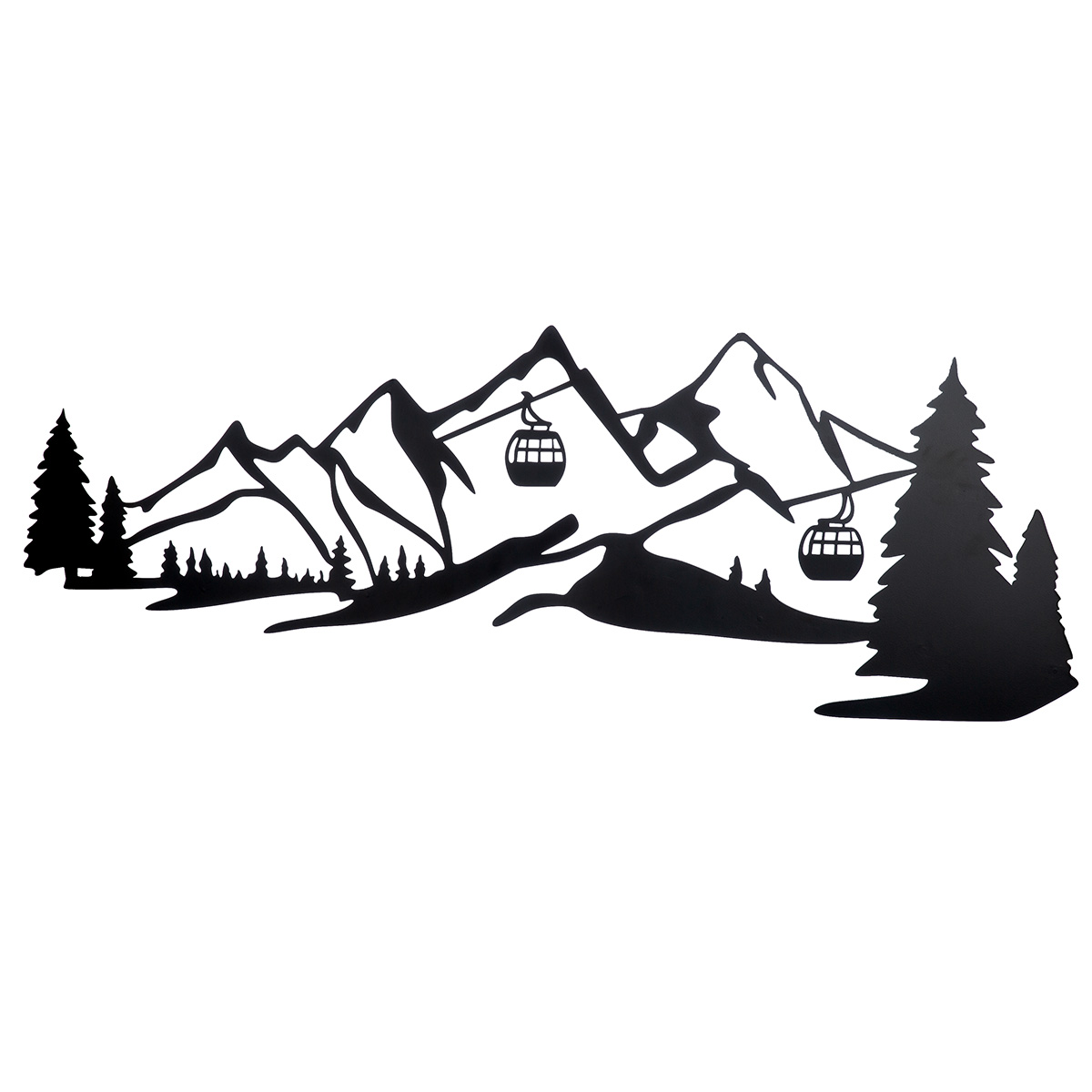 Alpen en gondel relief
