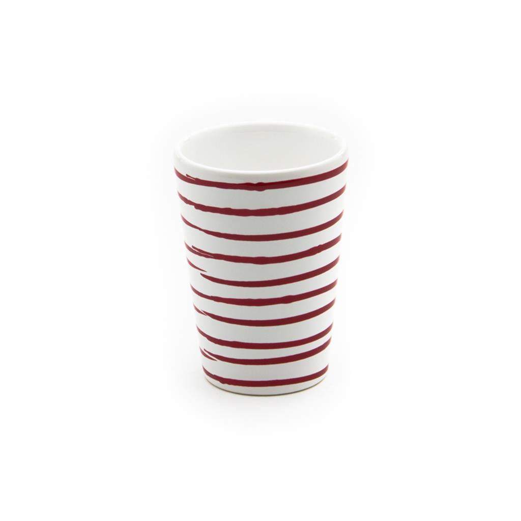 Beker - Gevlamd rood - 0,28 ltr