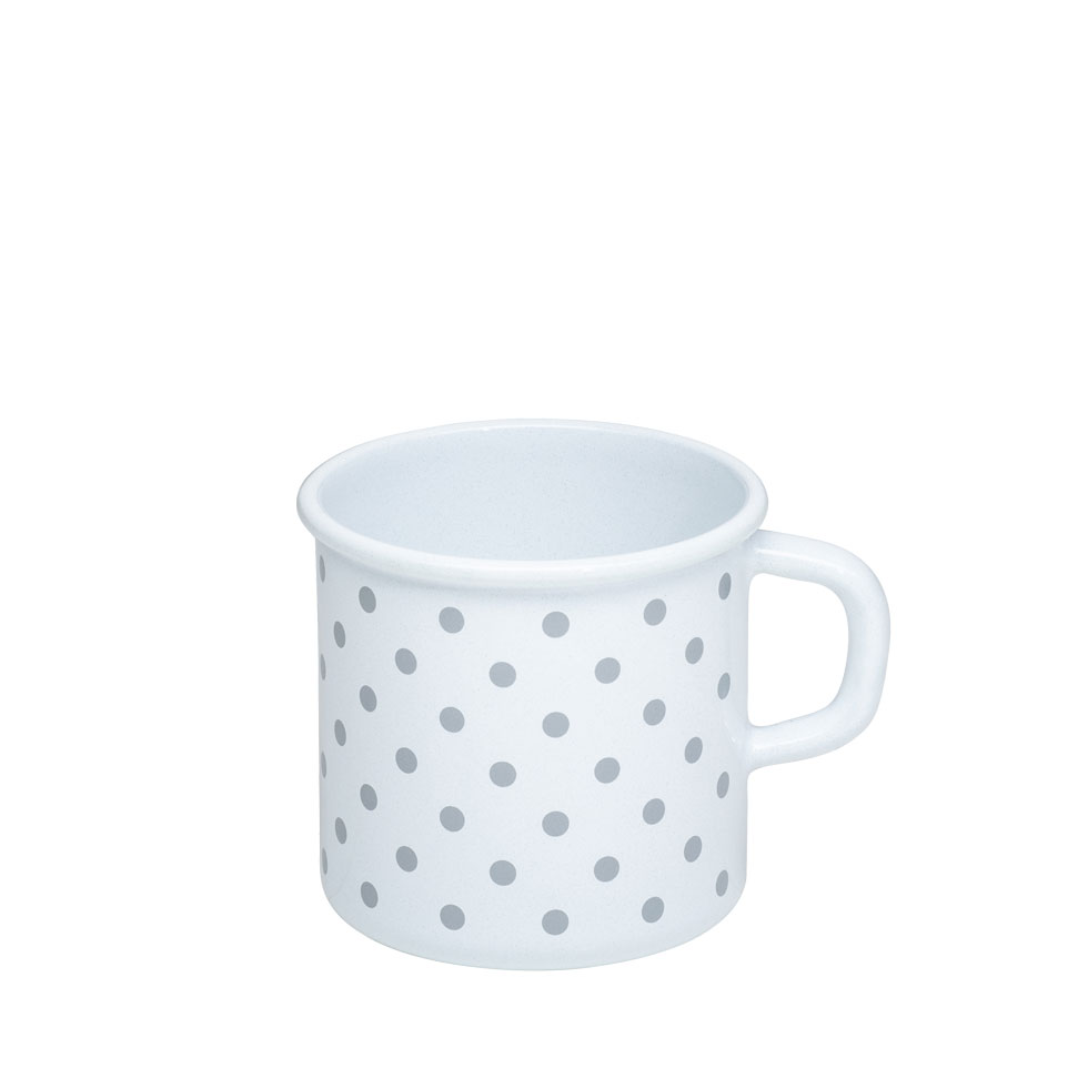 Riess - Drinkbeker - stippen grijs - 8 cm - 3/8 ltr