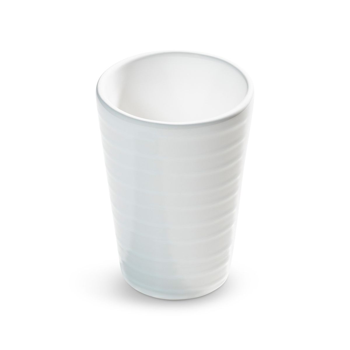 Beker - Gevlamd wit - 0,28 ltr