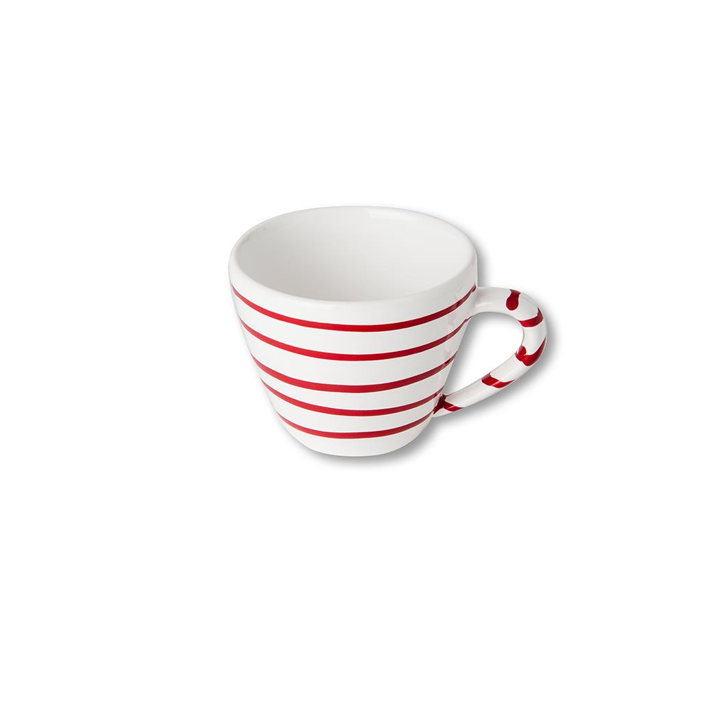 Cappuccinokopje - Gevlamd rood - 0,16 ltr