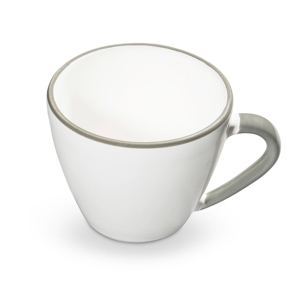 Cappuccinokopje - Rand grijs - 0,16 ltr