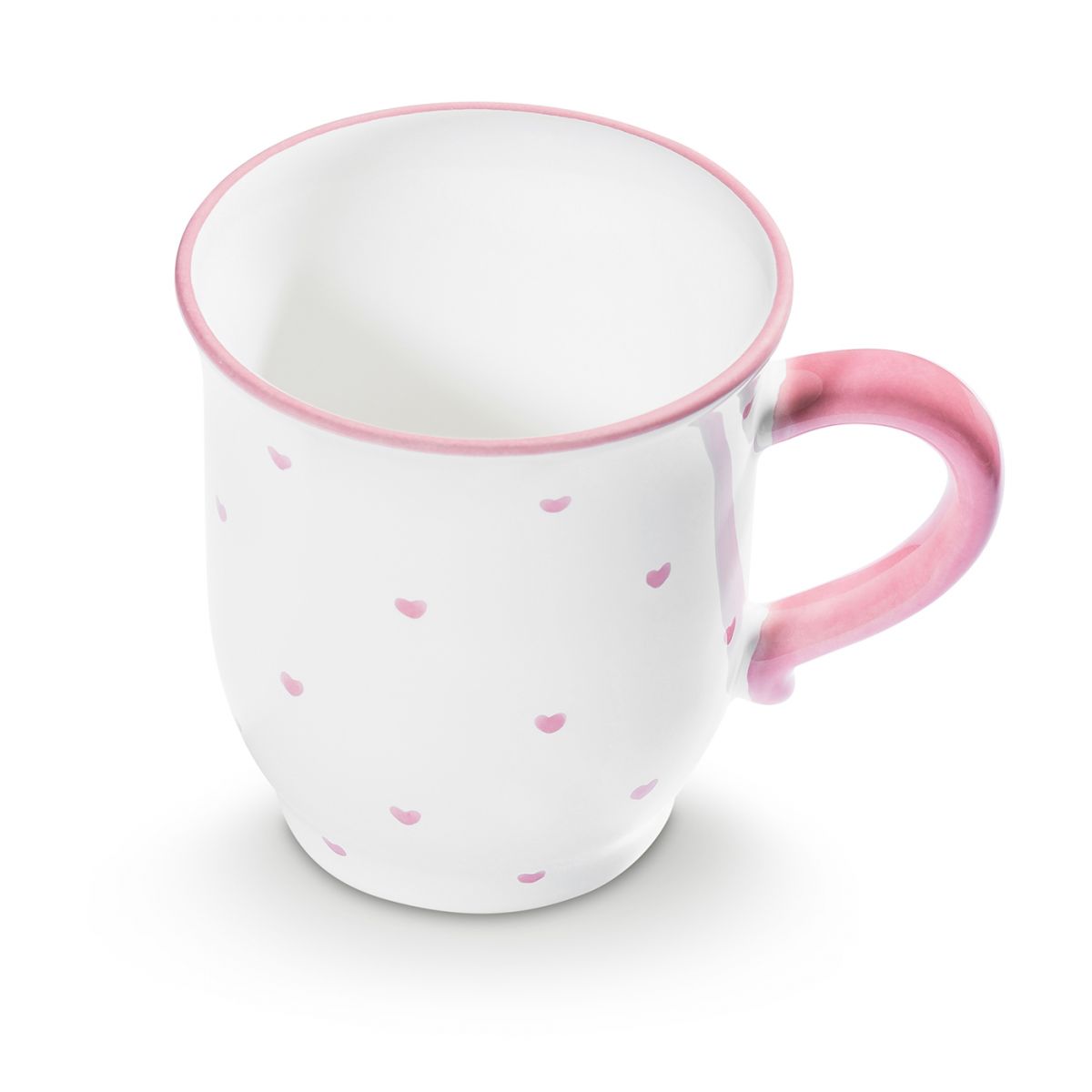 Chocoladebeker - Hartjes roze - 0,3 ltr