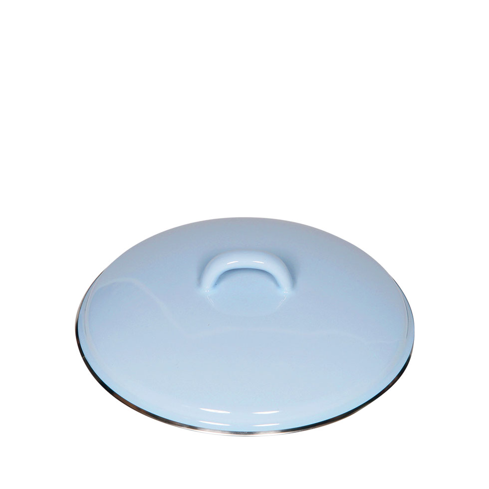 Riess - Pan hoog mét deksel - lavendelblauw - 24 cm - 8,0 ltr