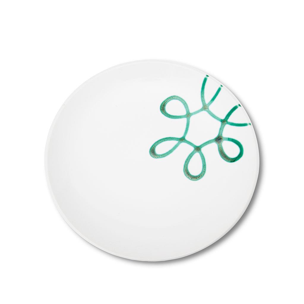 Dessertbord - Puur gevlamd groen - 20 cm