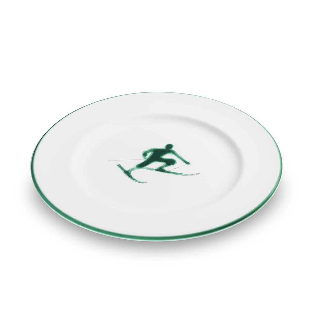 Dessertbord - Toni der Skifahrer groen - 22 cm