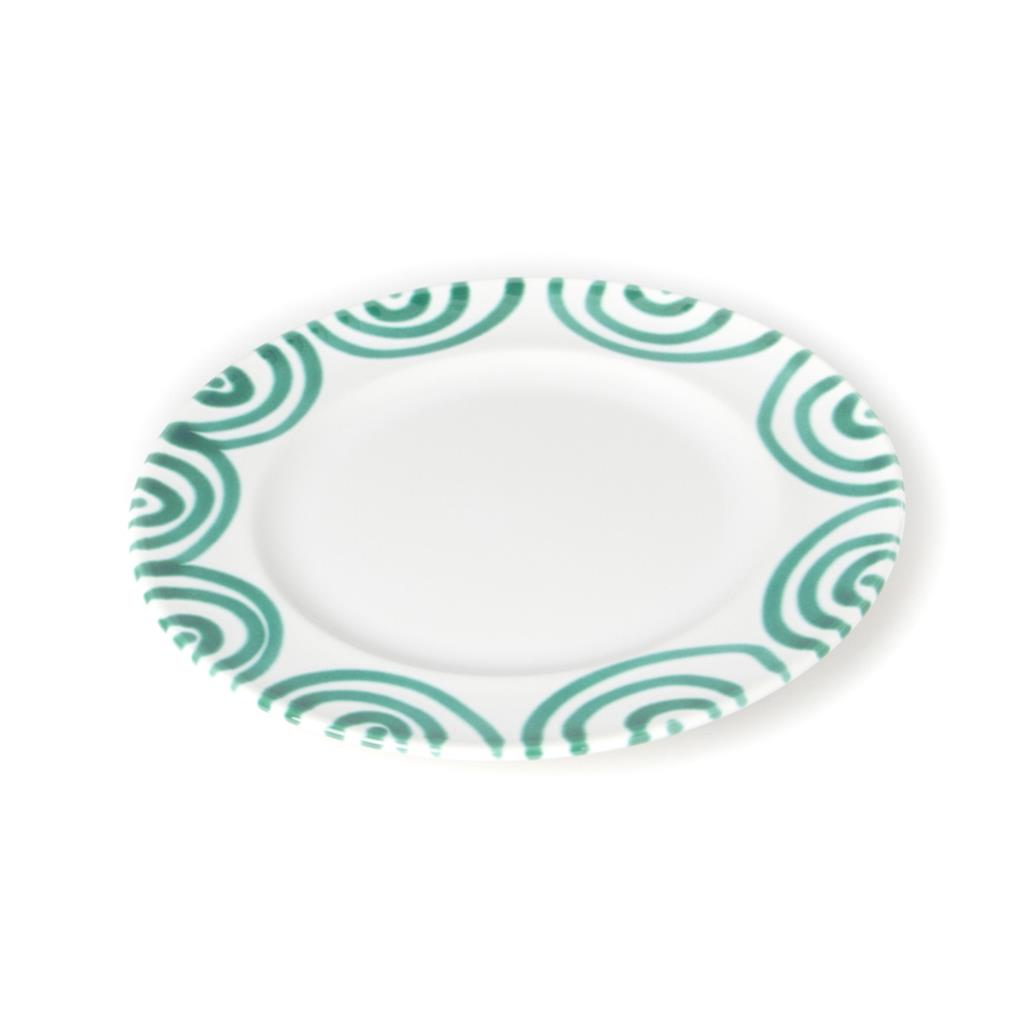 Dessertbord - Gevlamd groen - 22 cm