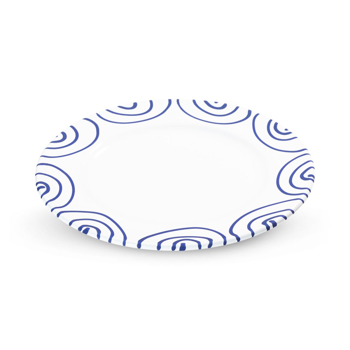 Dessertbord - Gevlamd donkerblauw - 22 cm