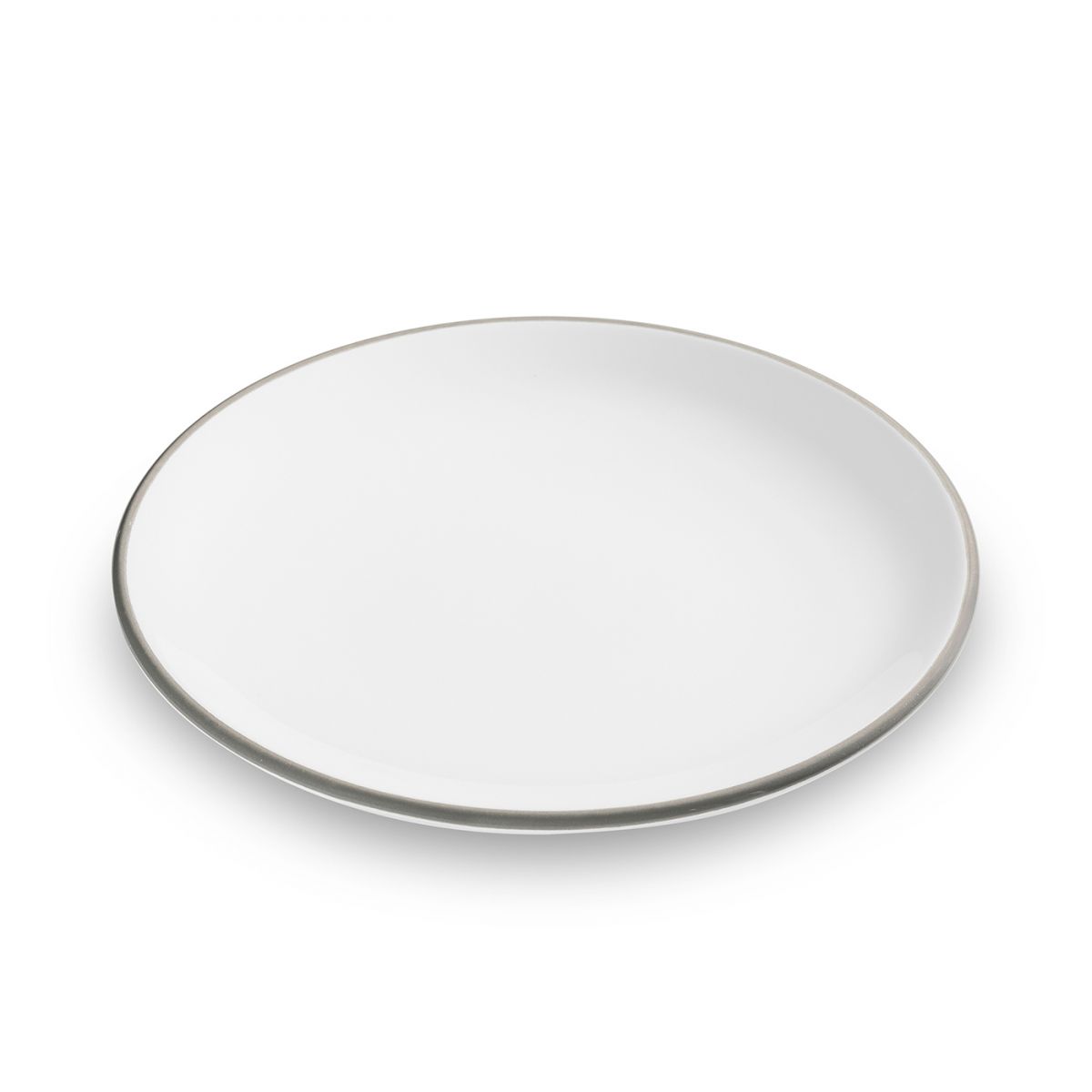 Dessertbord - Rand grijs - 20 cm