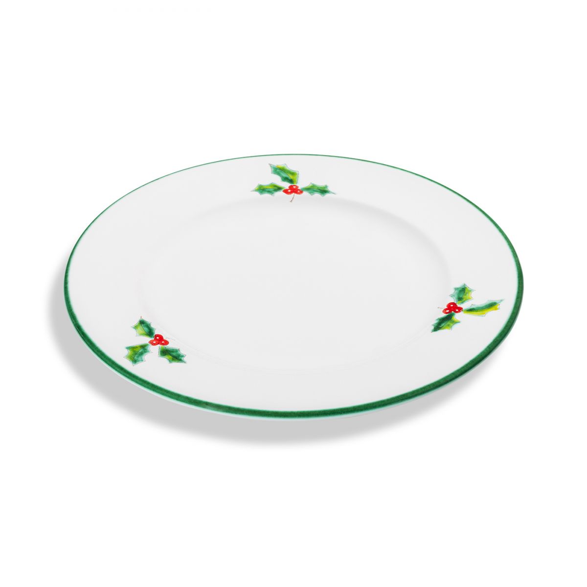 Dessertbord - Winterbes groen - 22 cm
