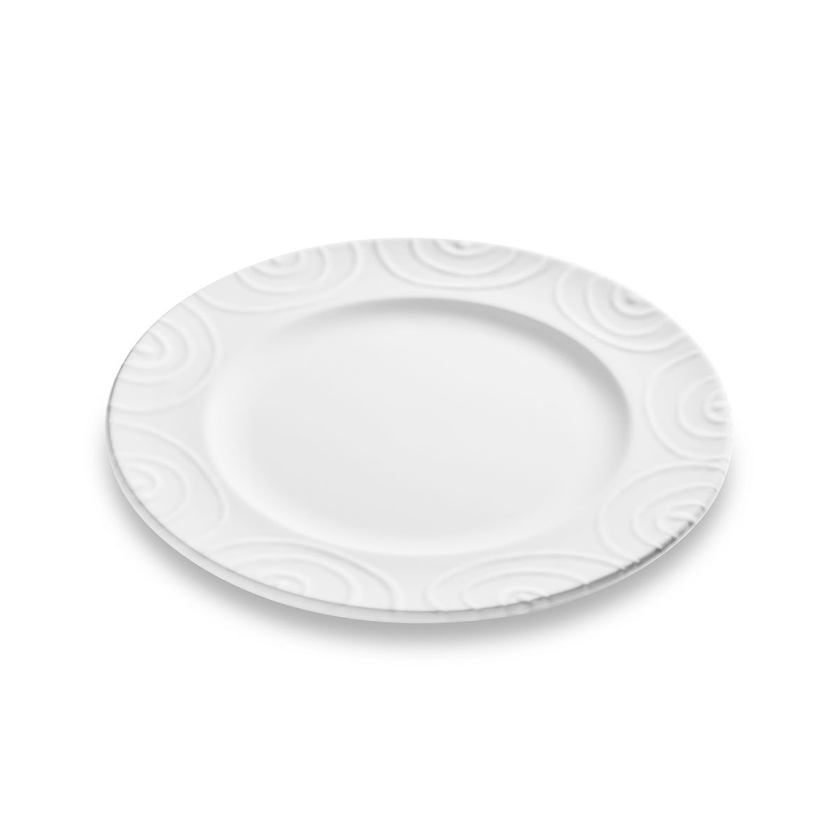 Dessertbord - Gevlamd wit - 22 cm