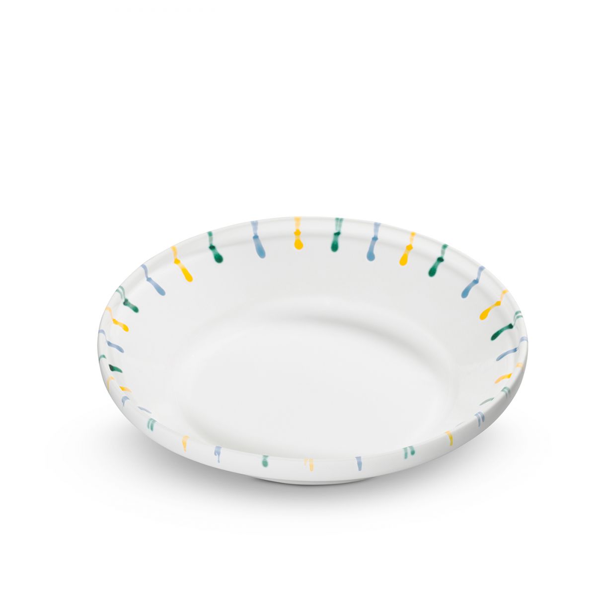 Diepe schaal - Gevlamd Bont - 28 cm