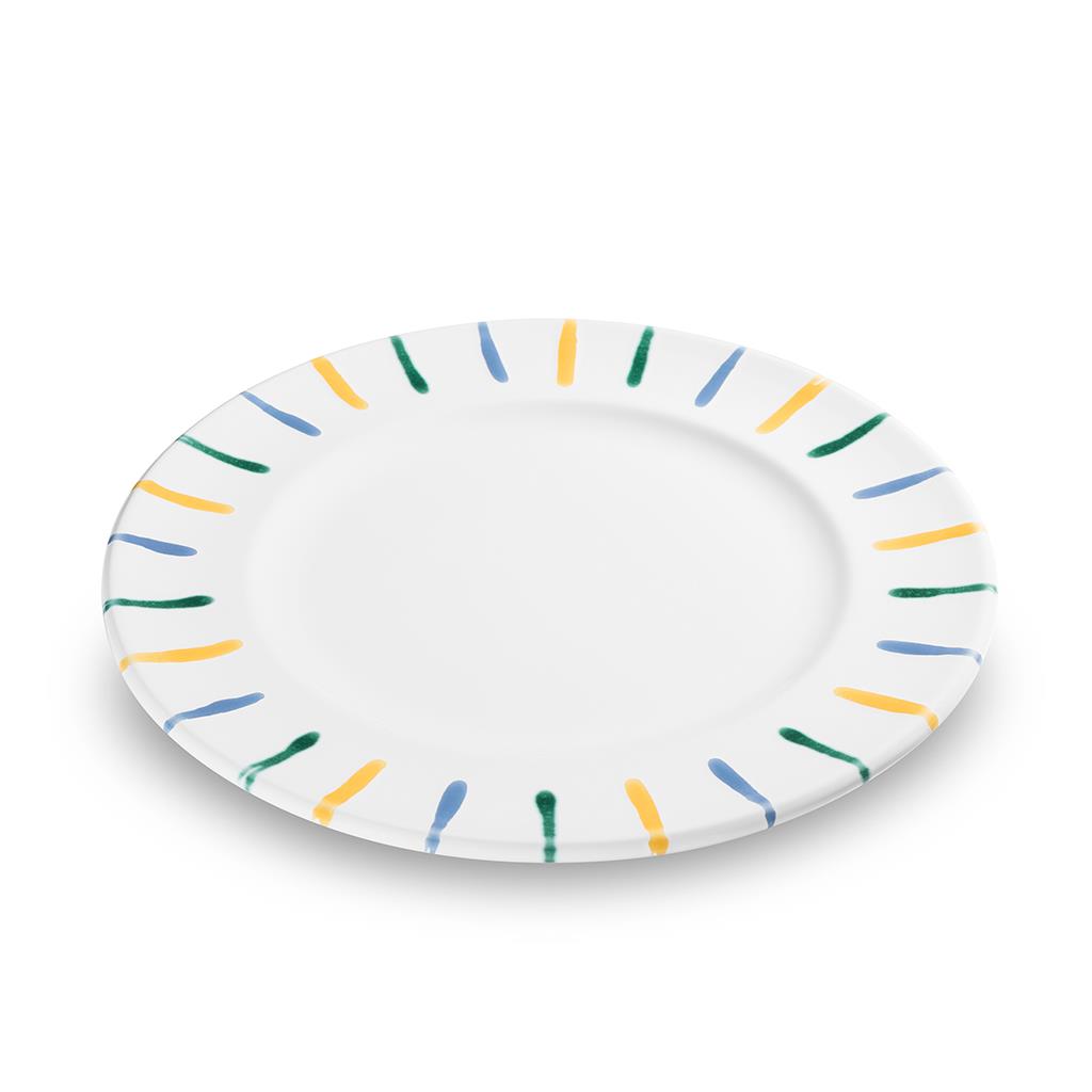 Dinerbord - Gevlamd Bont - 27 cm