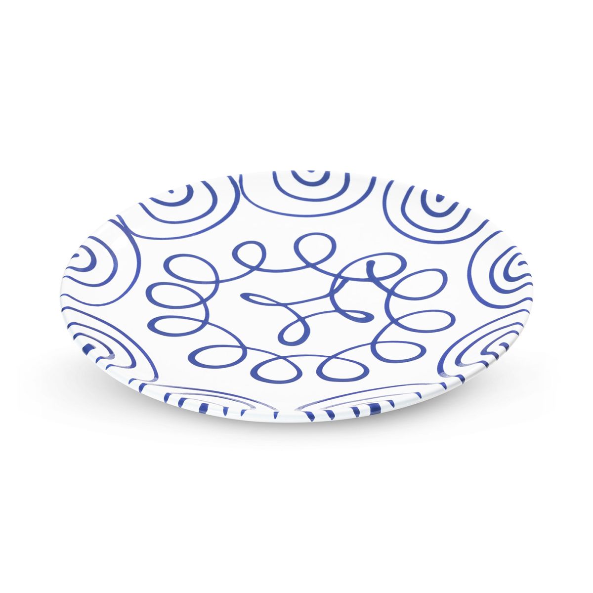 Dinerbord - Gevlamd donkerblauw - 25 cm
