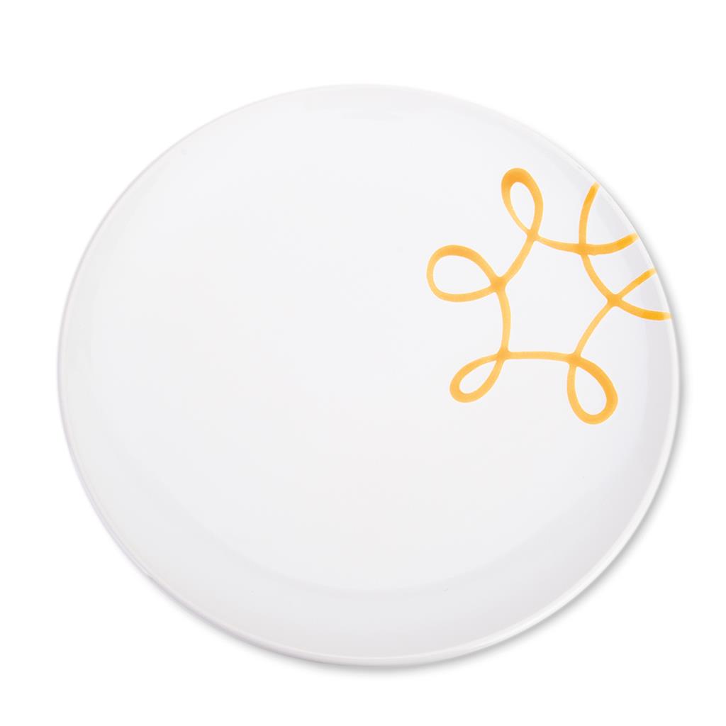 Dinerbord - Puur gevlamd geel - 25 cm