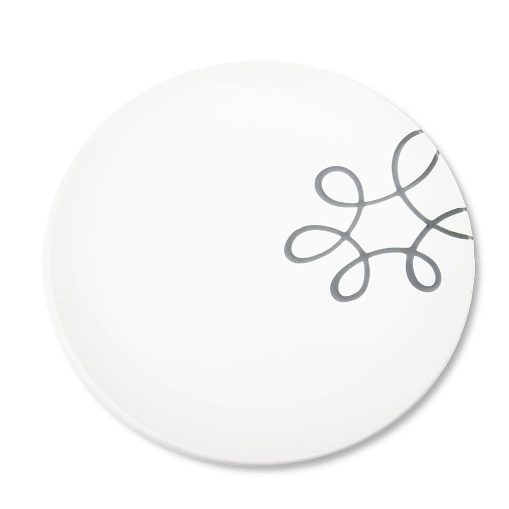 Dinerbord - Puur gevlamd grijs - 25 cm