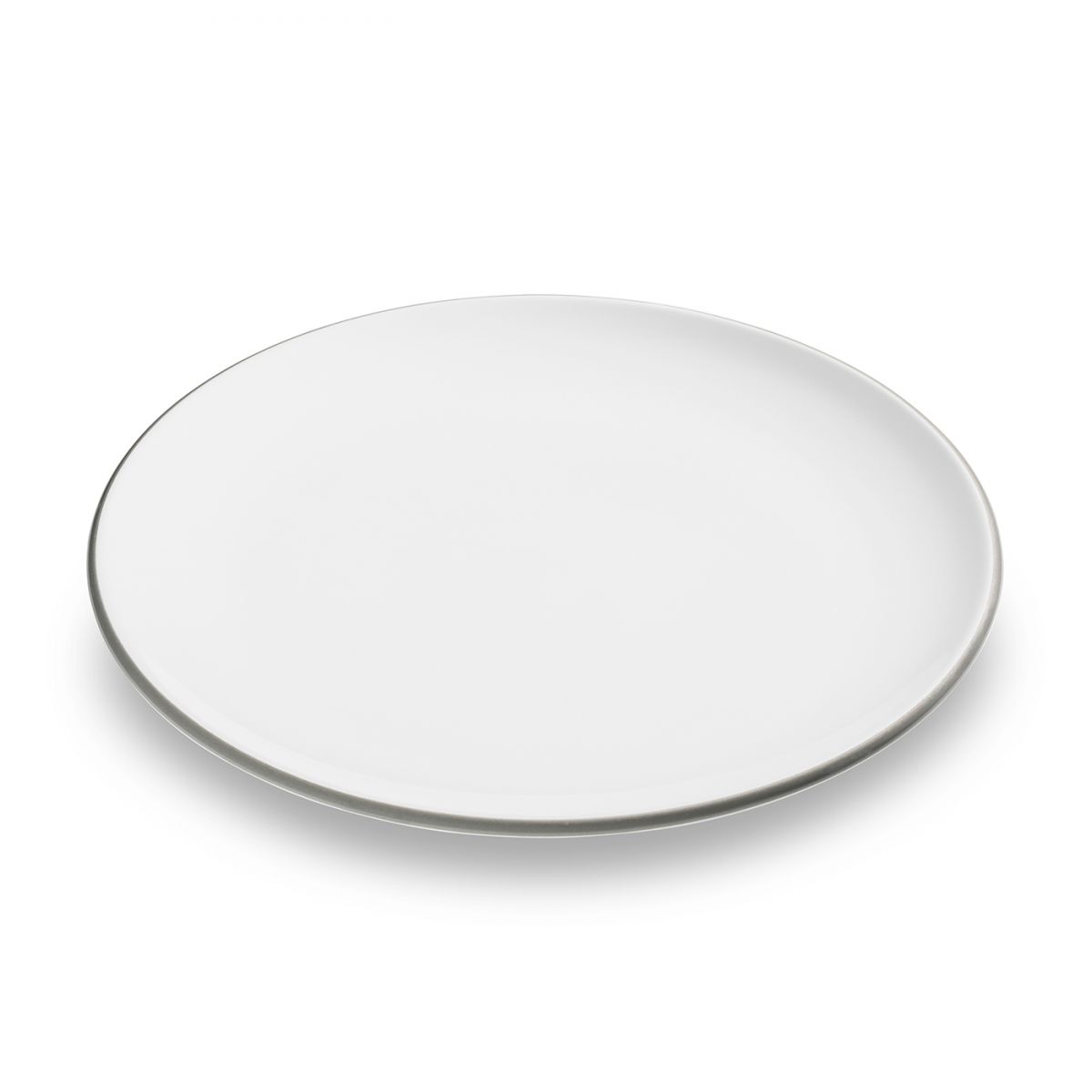 Dinerbord - Rand grijs - 25 cm
