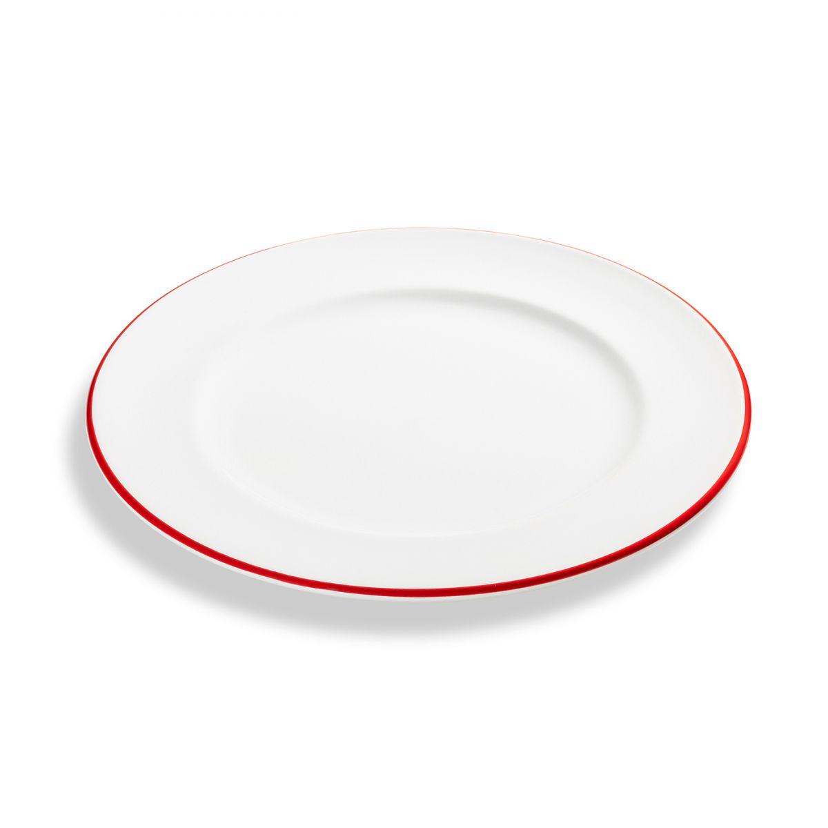 Dinerbord - Rand robijnrood - 27 cm