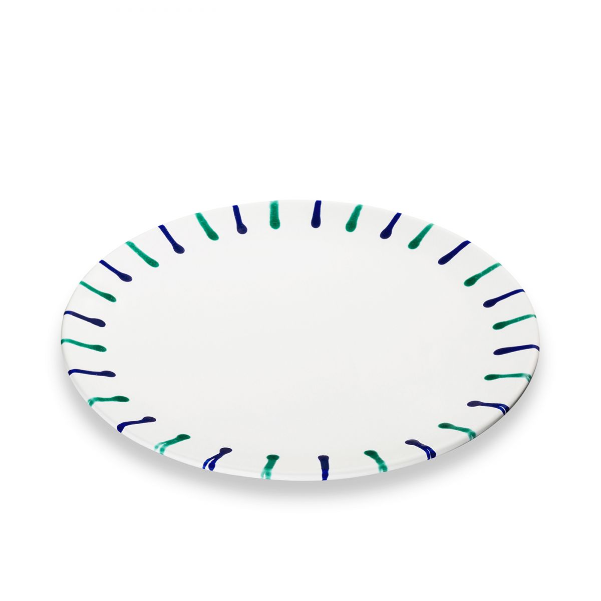 Dinerbord - Gevlamd Traunsee - 28 cm