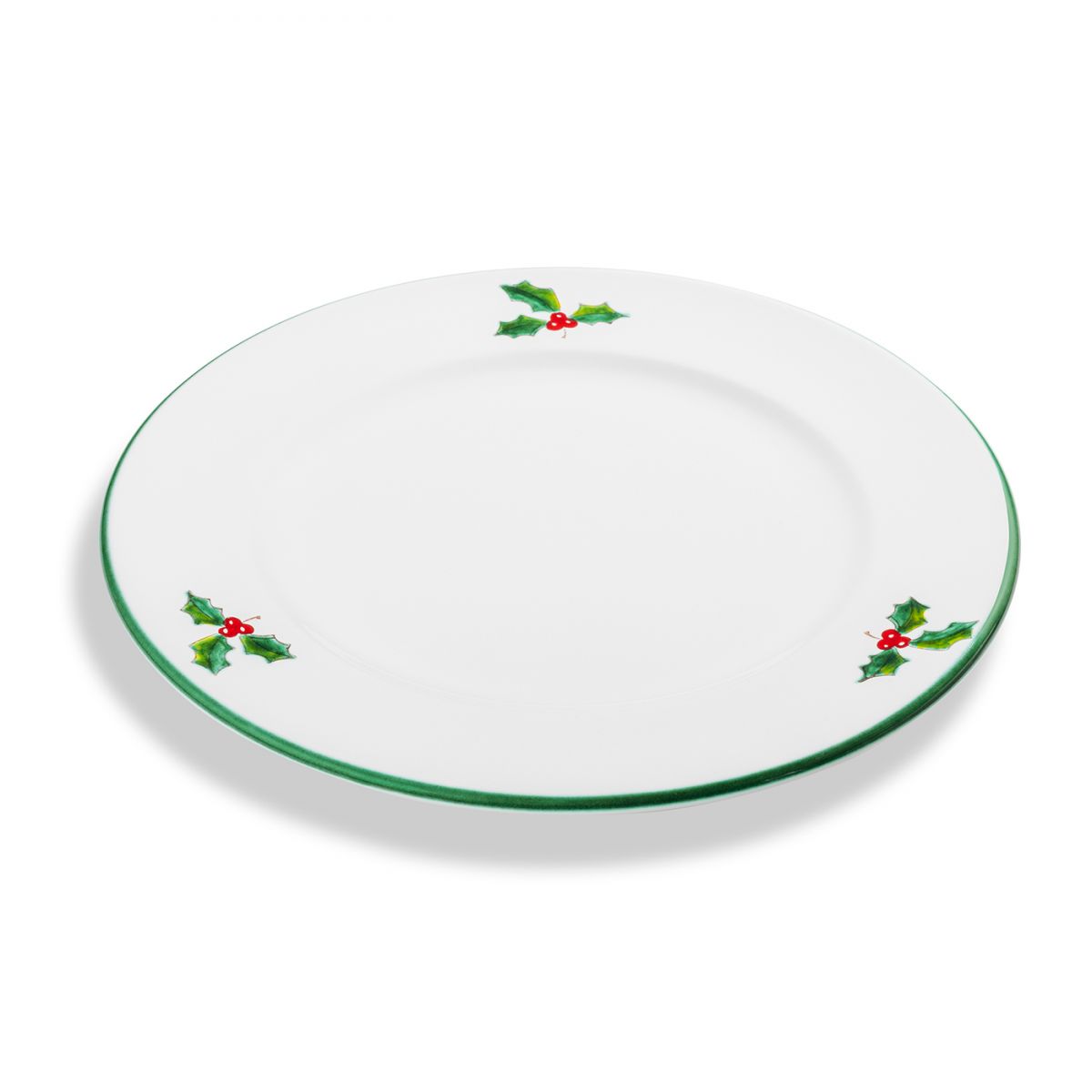 Dinerbord - Winterbers groen - 27 cm