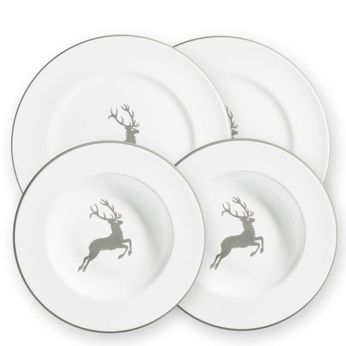 Dinerset voor twee - Hert grijs