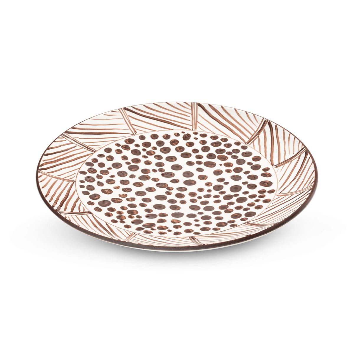 Dinerbord - Africa bruin - 25 cm