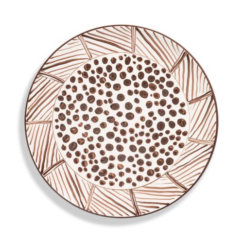 Dinerbord - Africa bruin - 25 cm