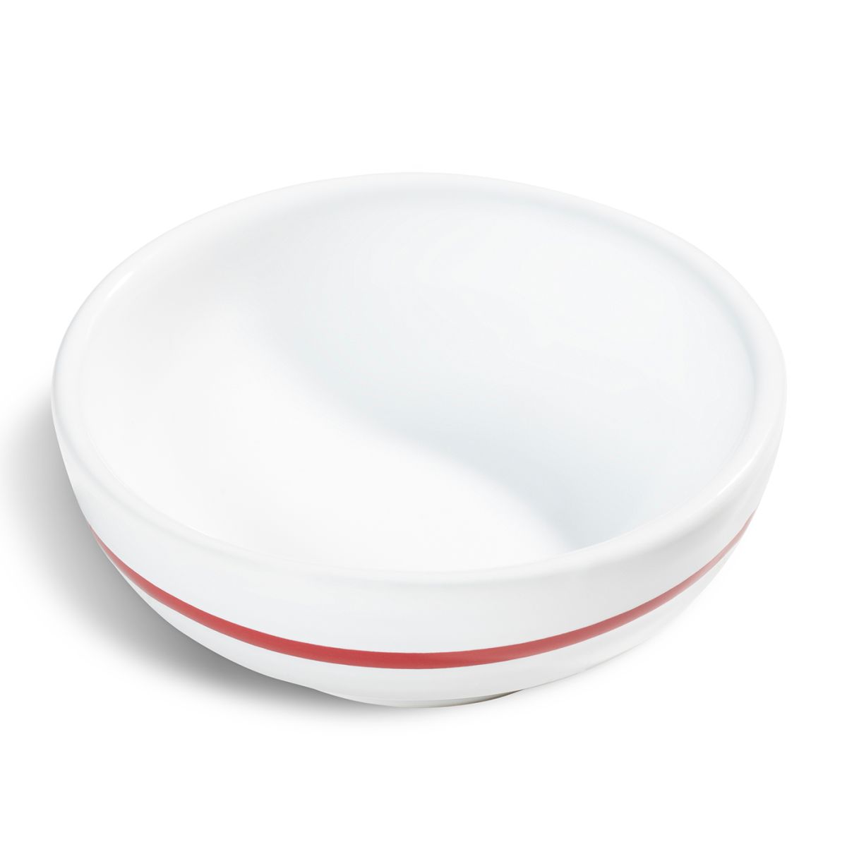 Dipschaaltje - Gevlamd rood - 10 cm