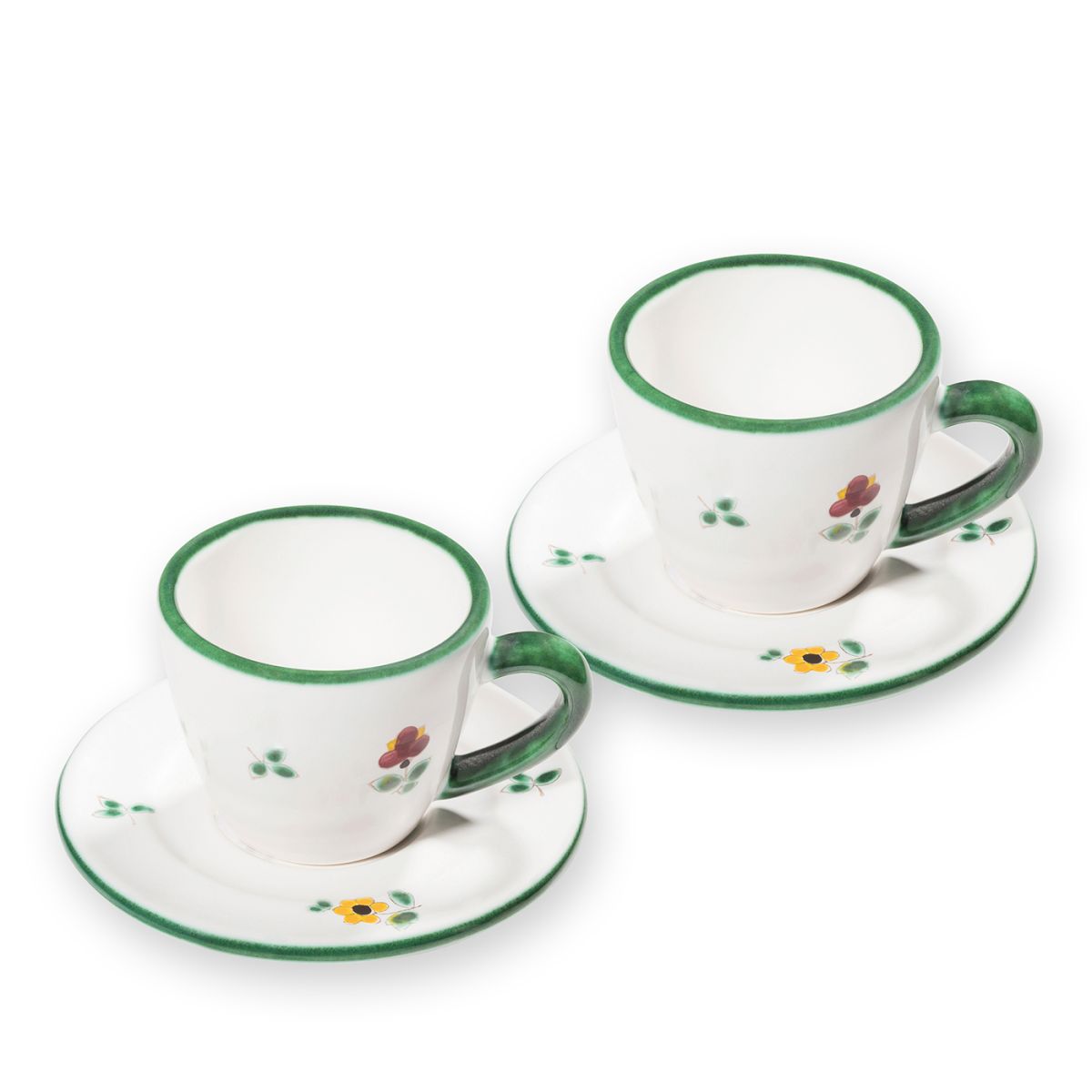 Espressoset voor twee - Alpenbloemen