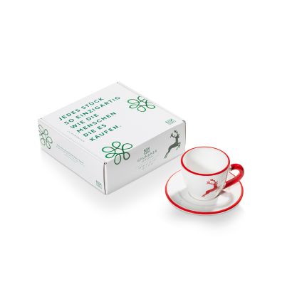 Espressoset - Hert robijnrood