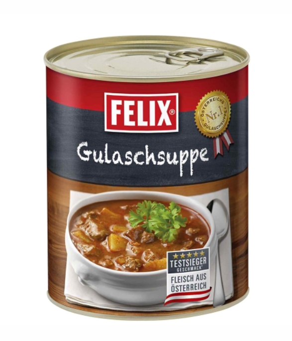 Felix goulashsoep uit Oostenrijk