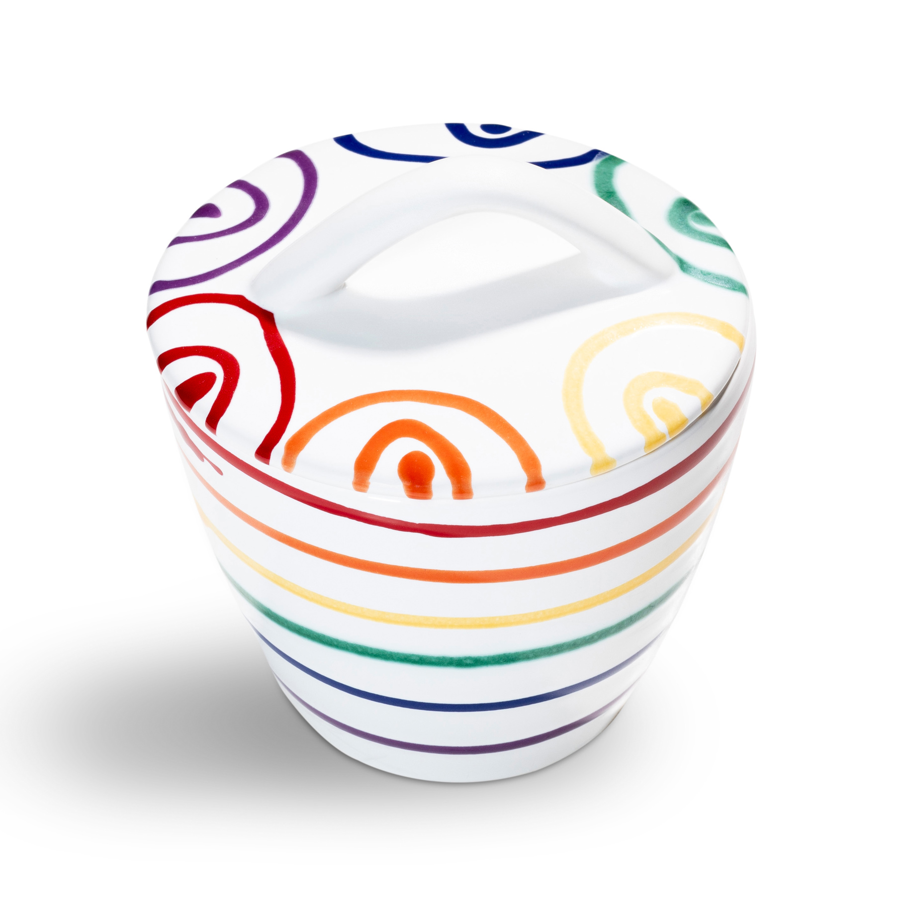 Suikerpot recht - Regenboog - 9 cm