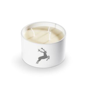 Kaars met drie lontjes - Hert grijs - 14 cm
