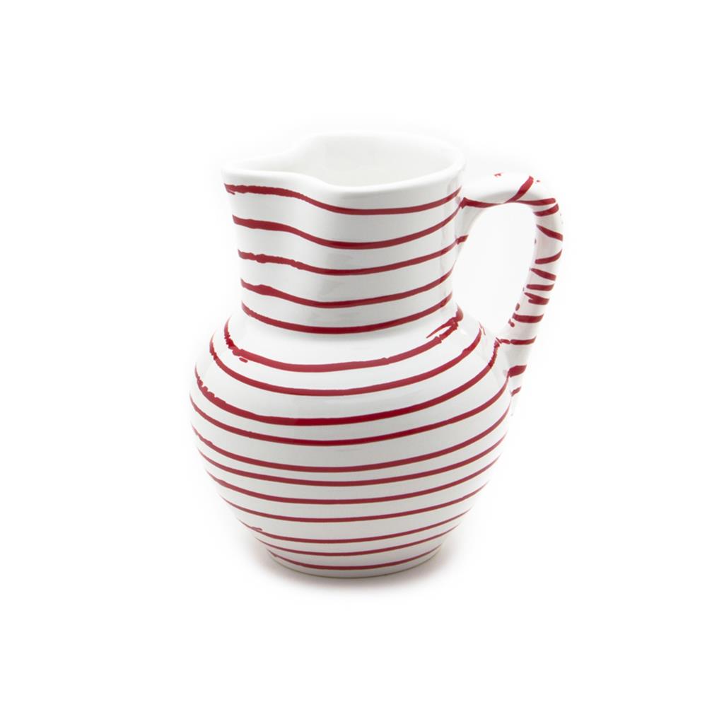 Waterkan bol - Gevlamd rood - 1,0 ltr