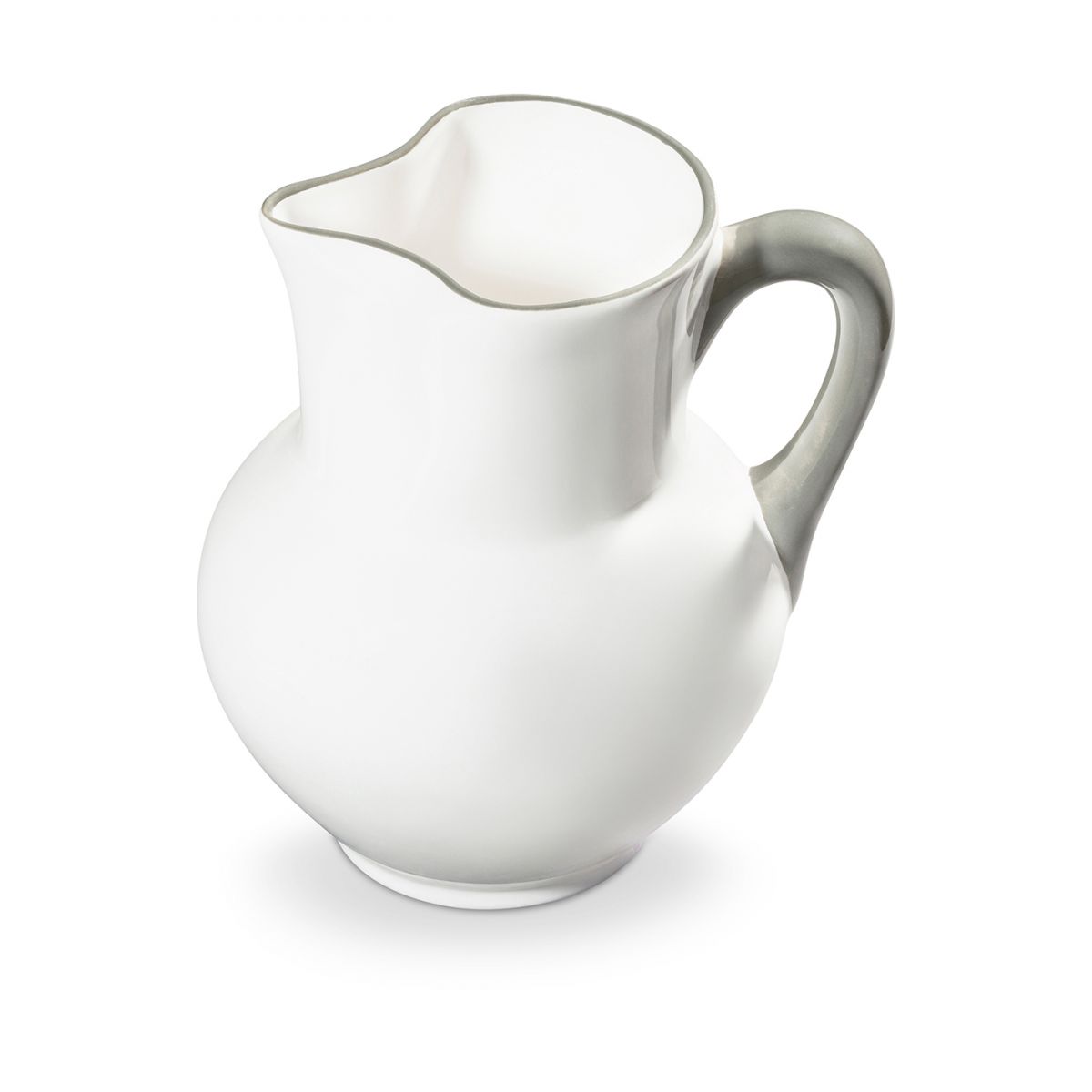 Waterkan bol - Rand grijs - 1,5 ltr