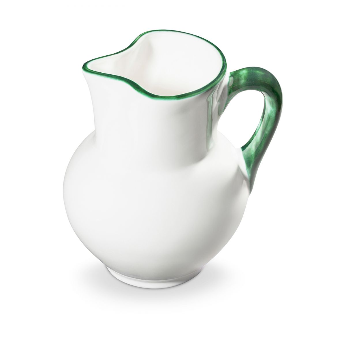 Waterkan bol - Rand groen - 1,0 ltr