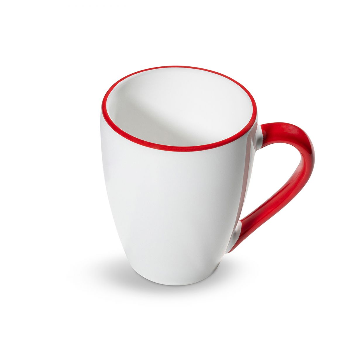 Koffiebeker Max - Rand robijnrood - 0,3 ltr