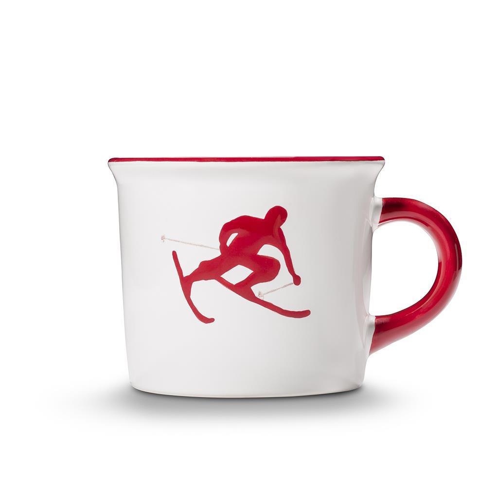 Koffiebeker - Toni der Skifahrer robijnrood - 0,24 ltr