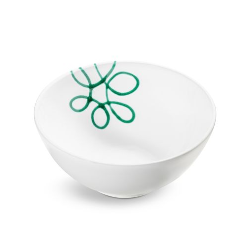 Kom - Puur gevlamd groen - 23 cm