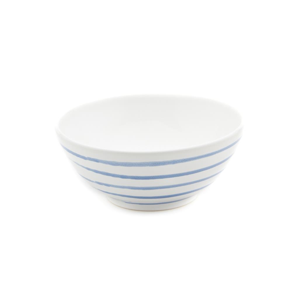 Kom - Gevlamd blauw - 27 cm