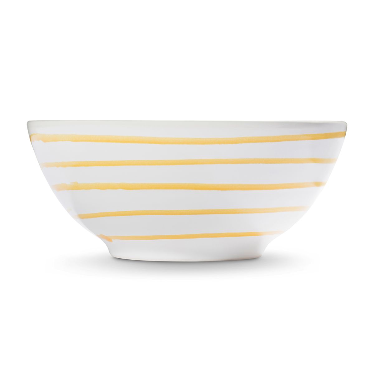 Kom - Gevlamd geel - 17 cm