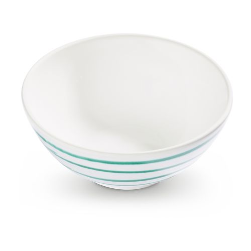 Kom - Gevlamd groen - 17 cm