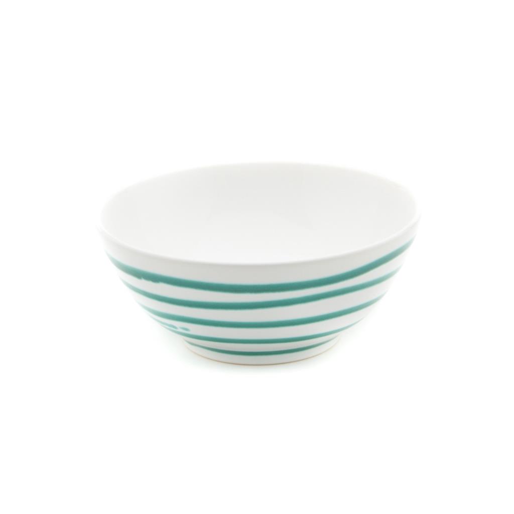 Kom - Gevlamd groen - 27 cm