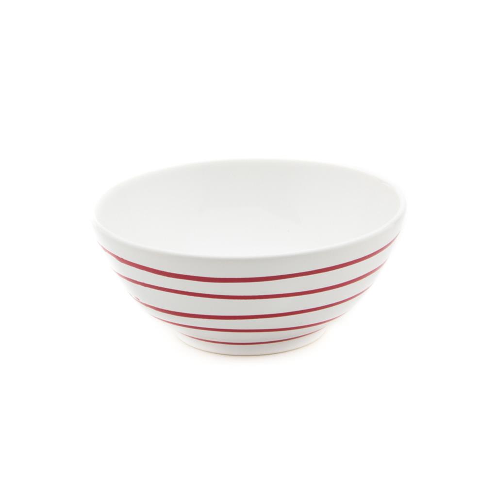 Kom - Gevlamd rood - 27 cm